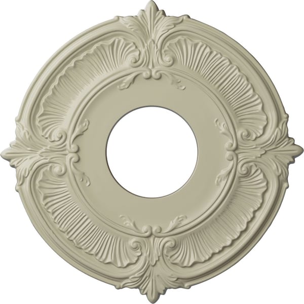 Ekena Millwork Attica Ceiling Medallion (Fits Canopies up to 3 1/2"), 12 3/4"OD x 4"ID x 1/2"P, Clear Yellow CM12ATCYF - main